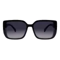 Carrie - Square Black Sunglasses for Women