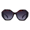 Bridget - Geometric Red Sunglasses for Women