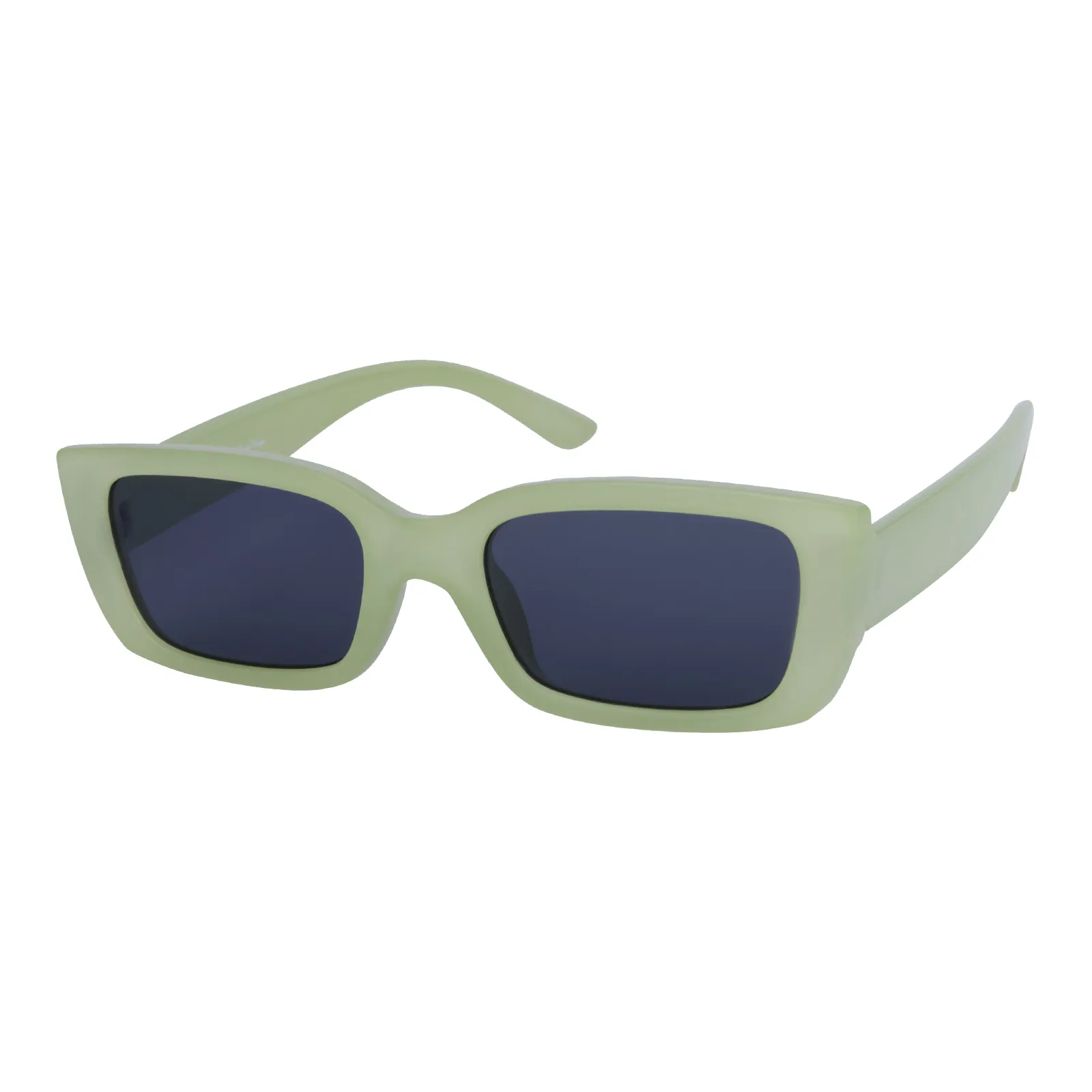 Suzanne - Square Bright Jelly Green Sunglasses for Women