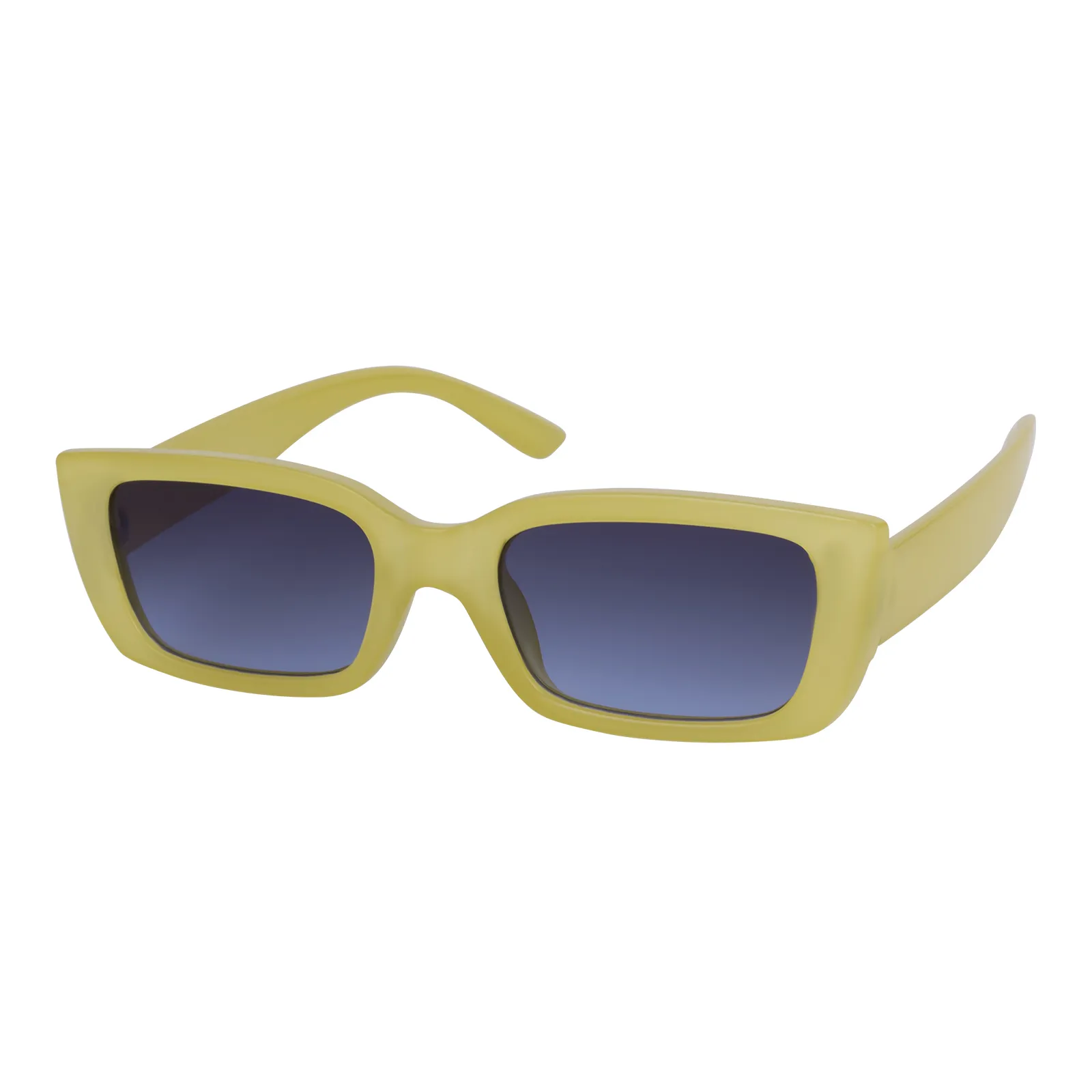 Suzanne - Square Bright Jelly Yellow Sunglasses for Women