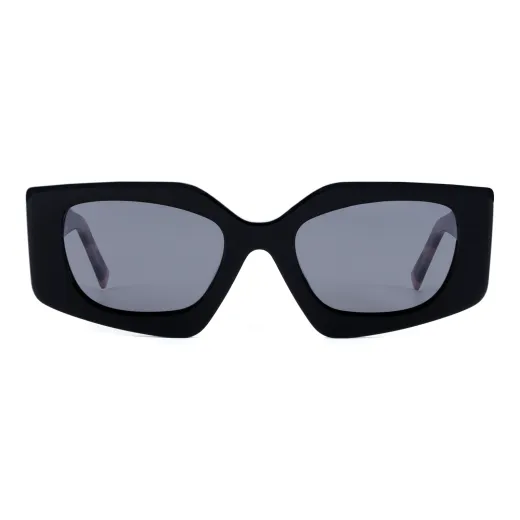 Beata - Geometric Black-tortoisehell Sunglasses for Women