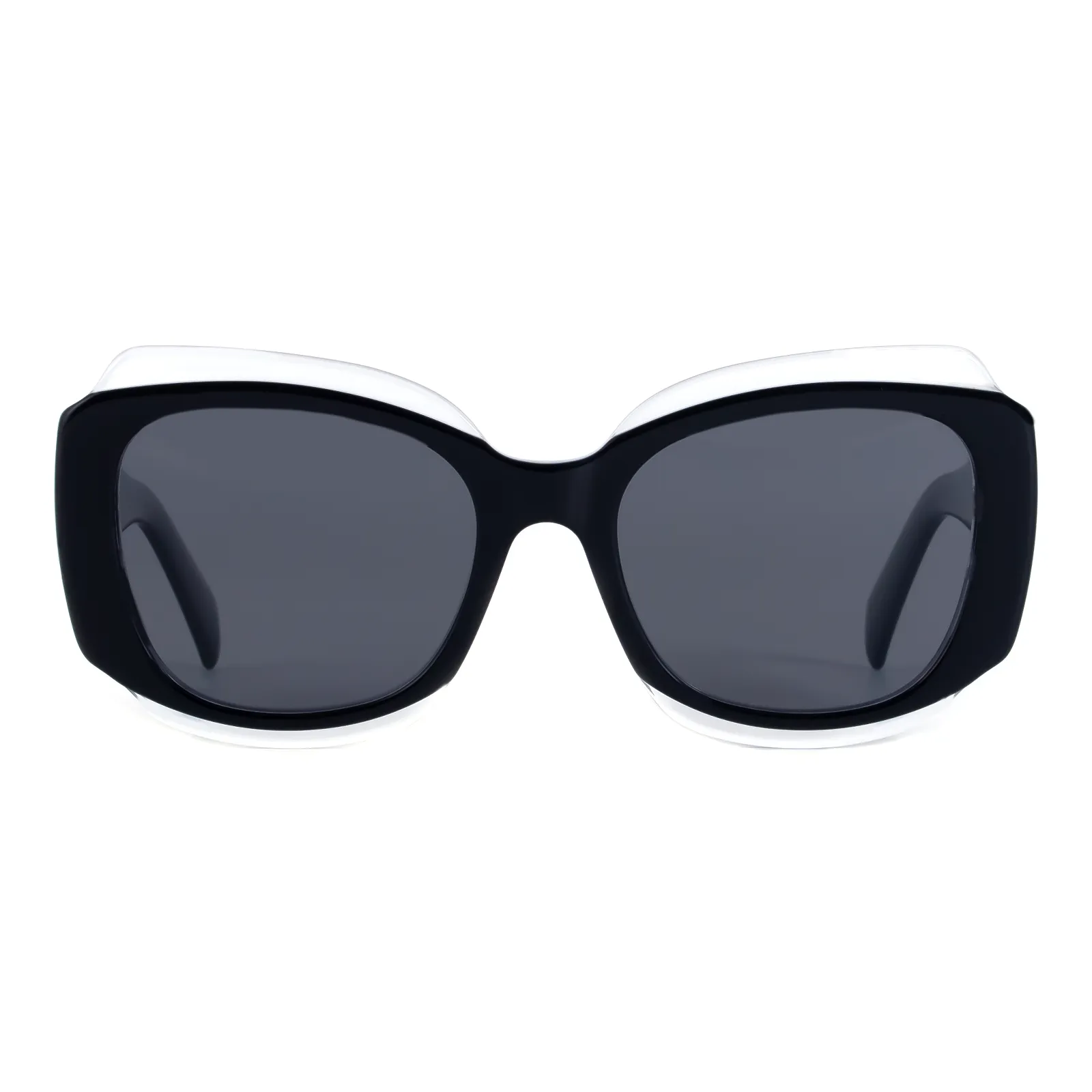 Rosemary - Square Black Sunglasses for Women