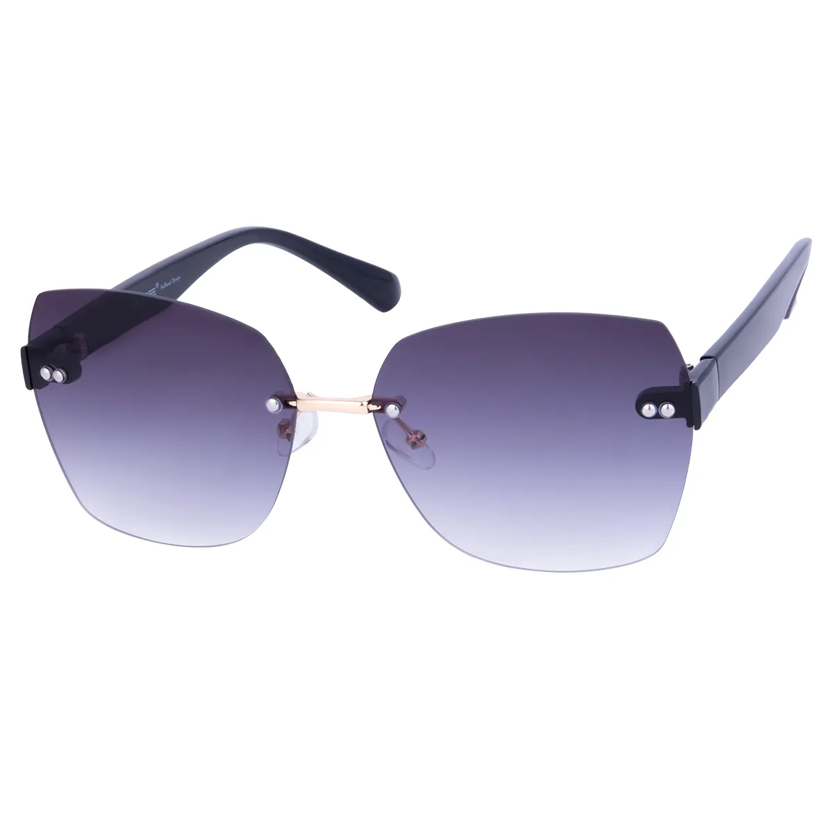 Orchid - Geometric Light Black Sunglasses for Women