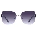 Orchid - Geometric Light Black Sunglasses for Women