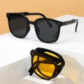 Round - Square Black Sunglasses for Men & Women