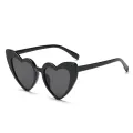 Heart-shape -  Black Sunglasses for Women