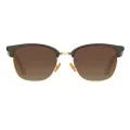 Lemuel - Browline Black-Gold Sunglasses for Men