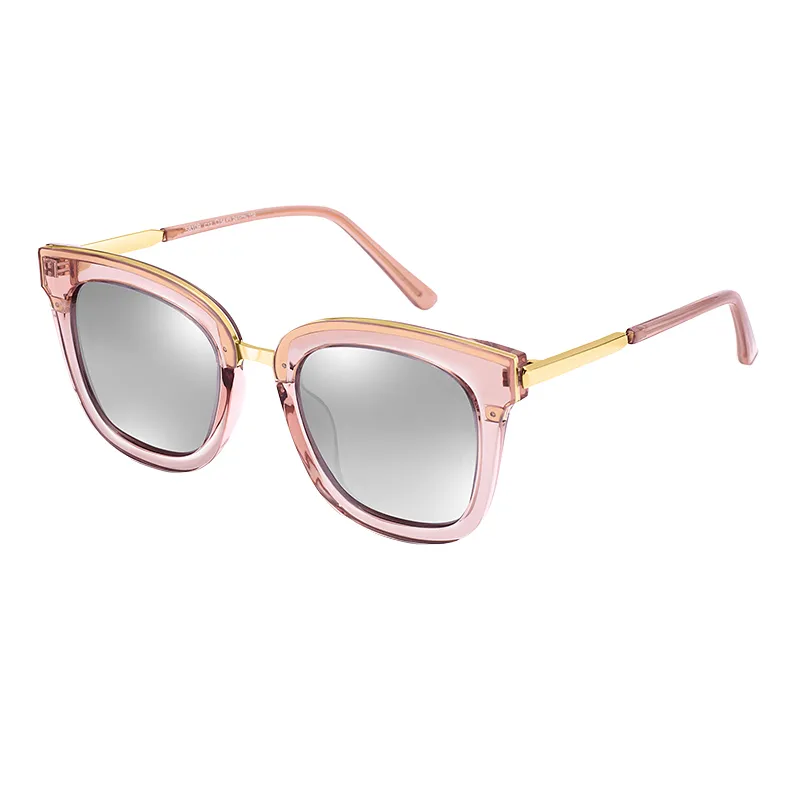 Avis - Square Pink-gold Sunglasses for Women