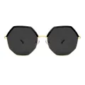 Di - Geometric Silver/Blue Sunglasses for Women