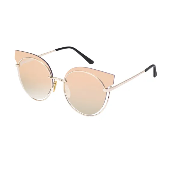 cat-eye rose-gold sunglasses