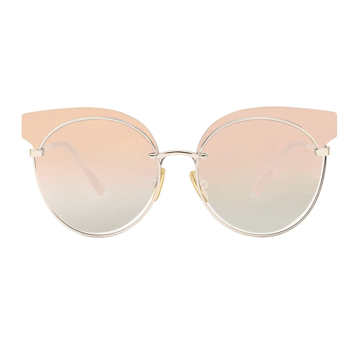 Fashion Cat-eye Rose Gold  Sunglasses for Women