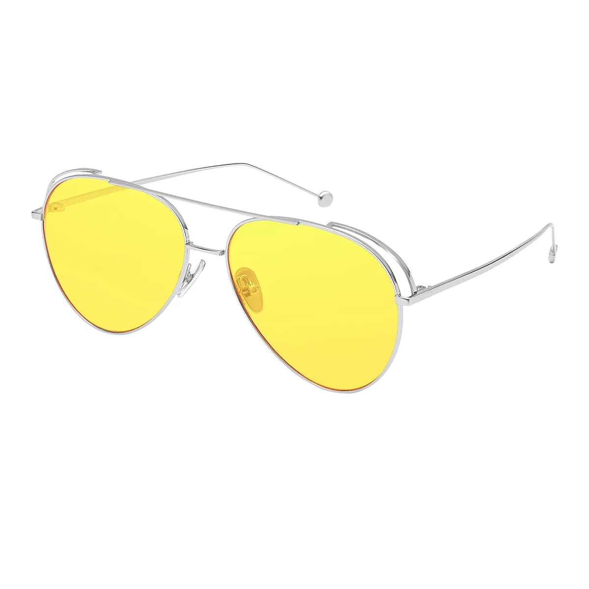 Agars - Aviator Silver/1 Sunglasses for Women