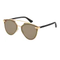 Conrad - Aviator Gold Sunglasses for Women