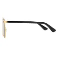 Conrad - Aviator Gold Sunglasses for Women