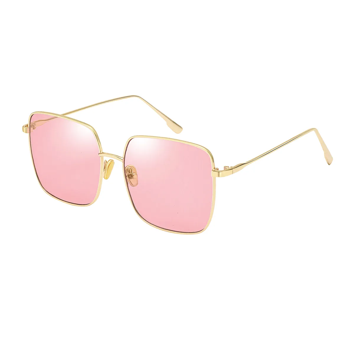 Aniyah - Square Gold Sunglasses for Men & Women