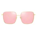 Aniyah - Square Gold Sunglasses for Men & Women