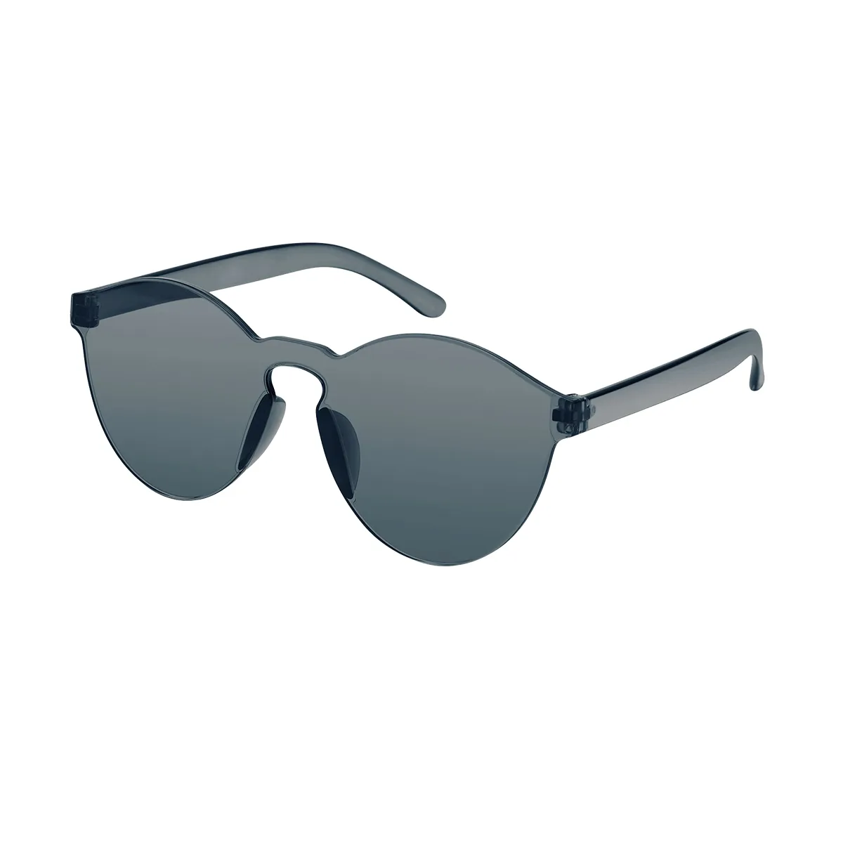 Calloway - Round Gray Sunglasses for Women