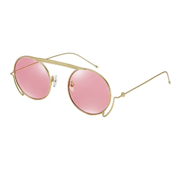 round gold sunglasses