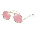 Cooper - Round Gold Sunglasses for Women
