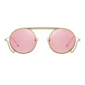 Cooper - Round Silver Sunglasses for Women