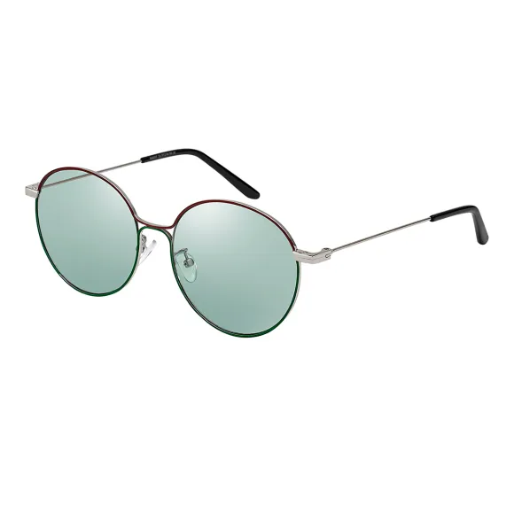 round silver sunglasses