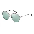 Karina - Round Silver Sunglasses for Women