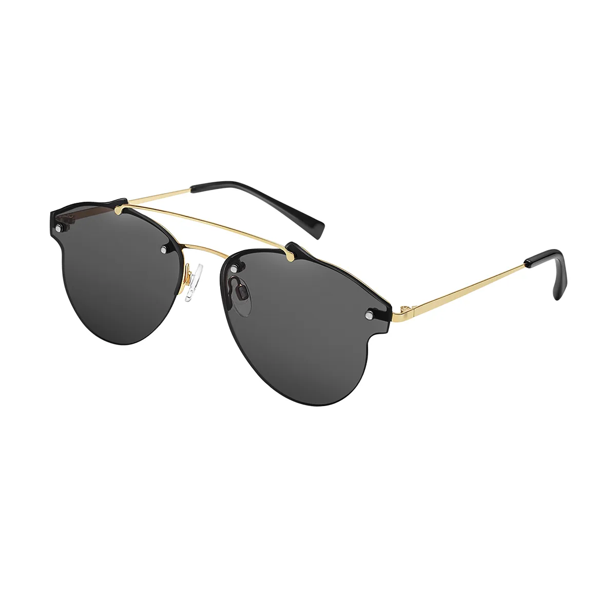 Fashion Aviator Gold/1 Sunglasses for Women & Men
