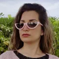 Bach - Cat-eye Black Sunglasses for Women