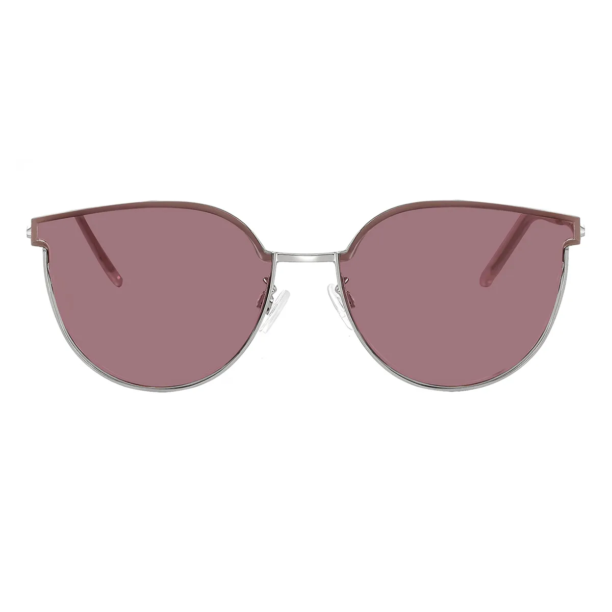 Fashion Cat-eye Silver/1  Sunglasses for Women & Men