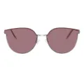 Elise - Cat-eye Silver Sunglasses for Women