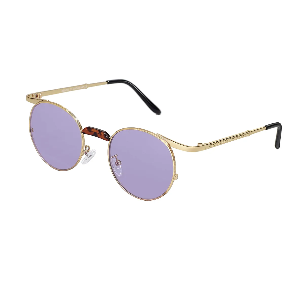 Elina - Round Gold Sunglasses for Women