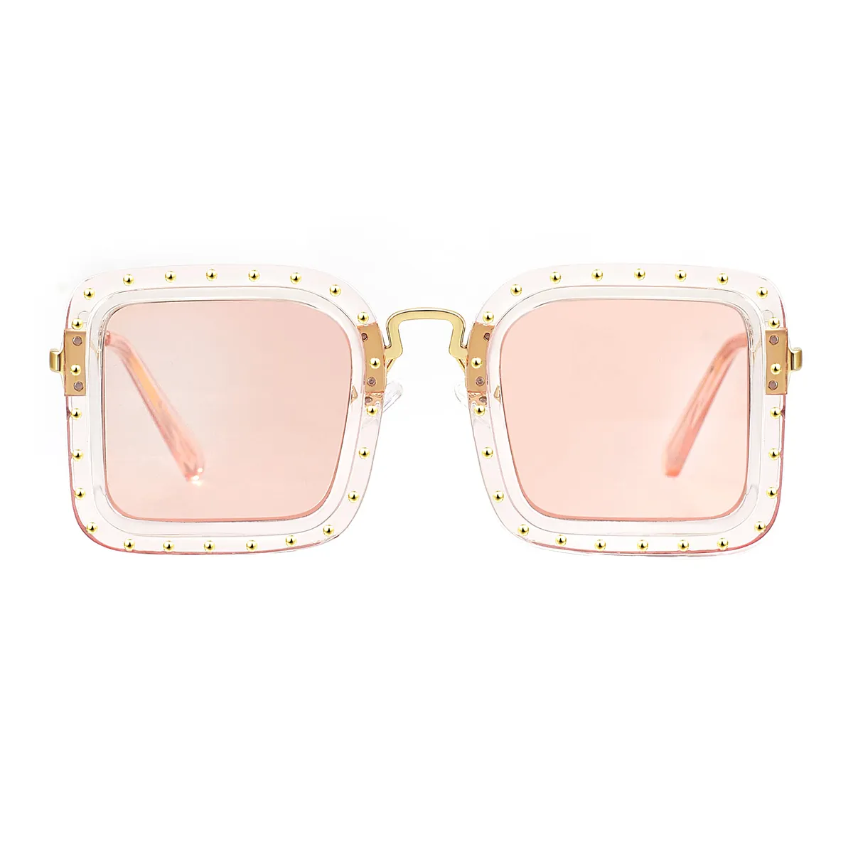Fashion Square Gold-Pink  Sunglasses for Women & Men
