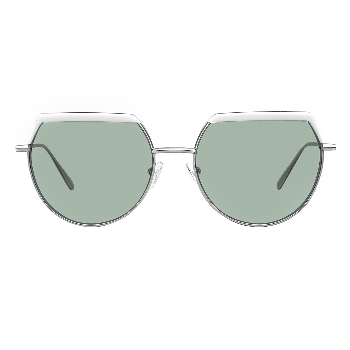 geometric silver1 sunglasses