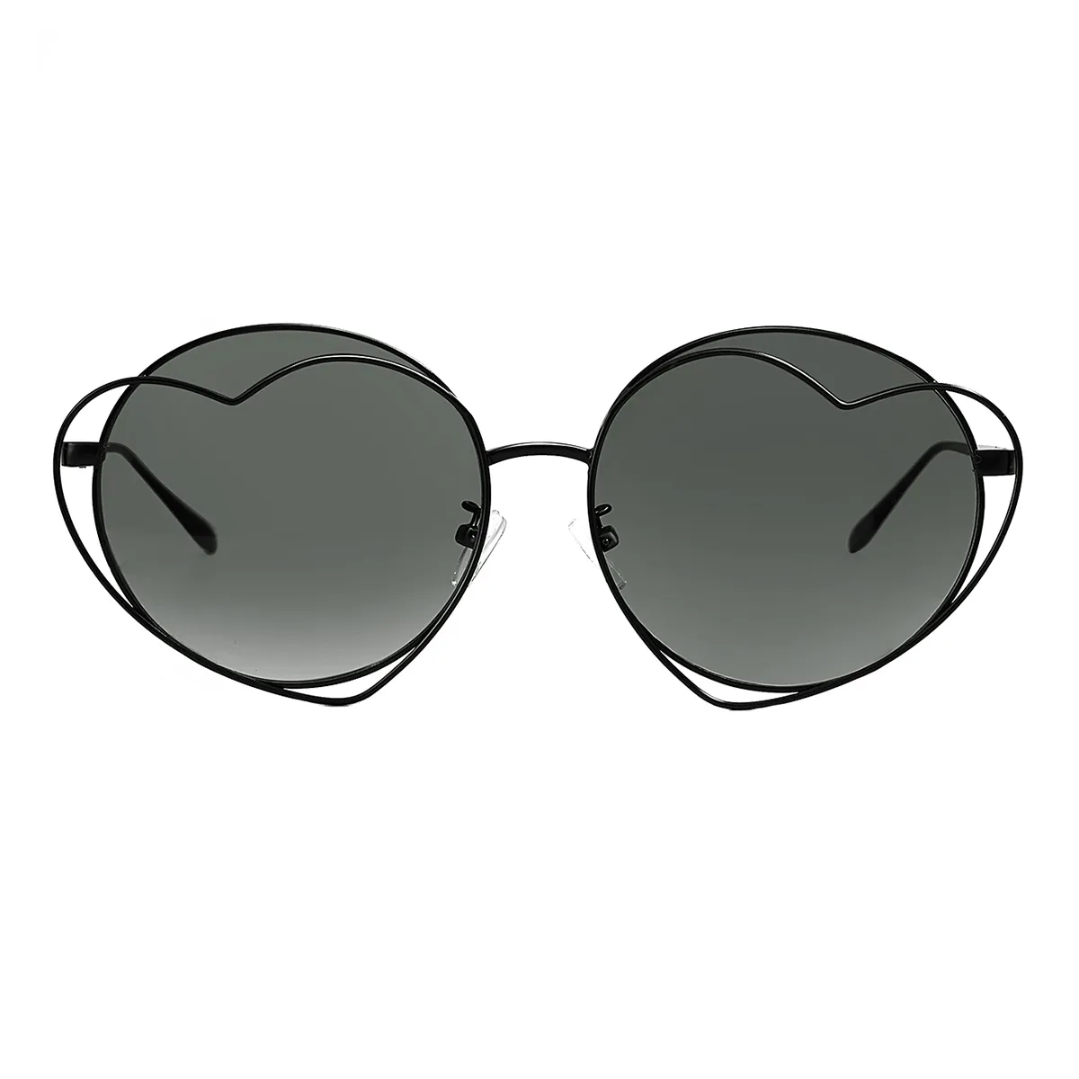 Fashion Round Black  Sunglasses for Women