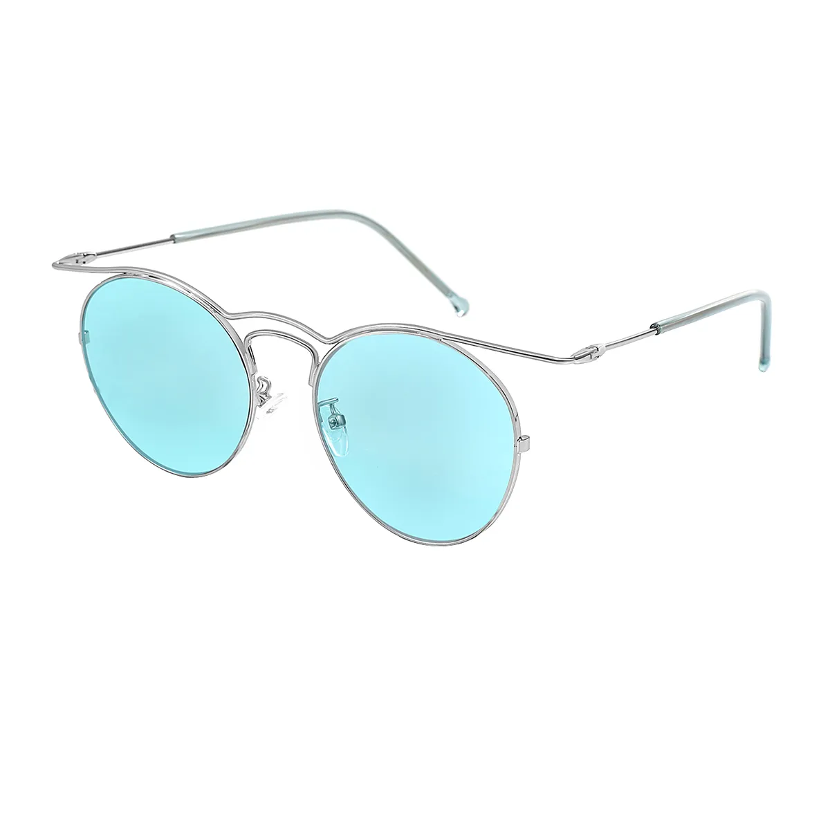 Inger - Aviator Silver Sunglasses for Women