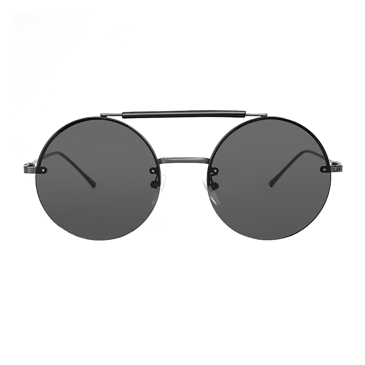 round gray sunglasses