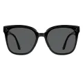 Landy - Browline Black Sunglasses for Men & Women