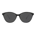 Tanya - Oval Transparent-Blue Sunglasses for Men & Women