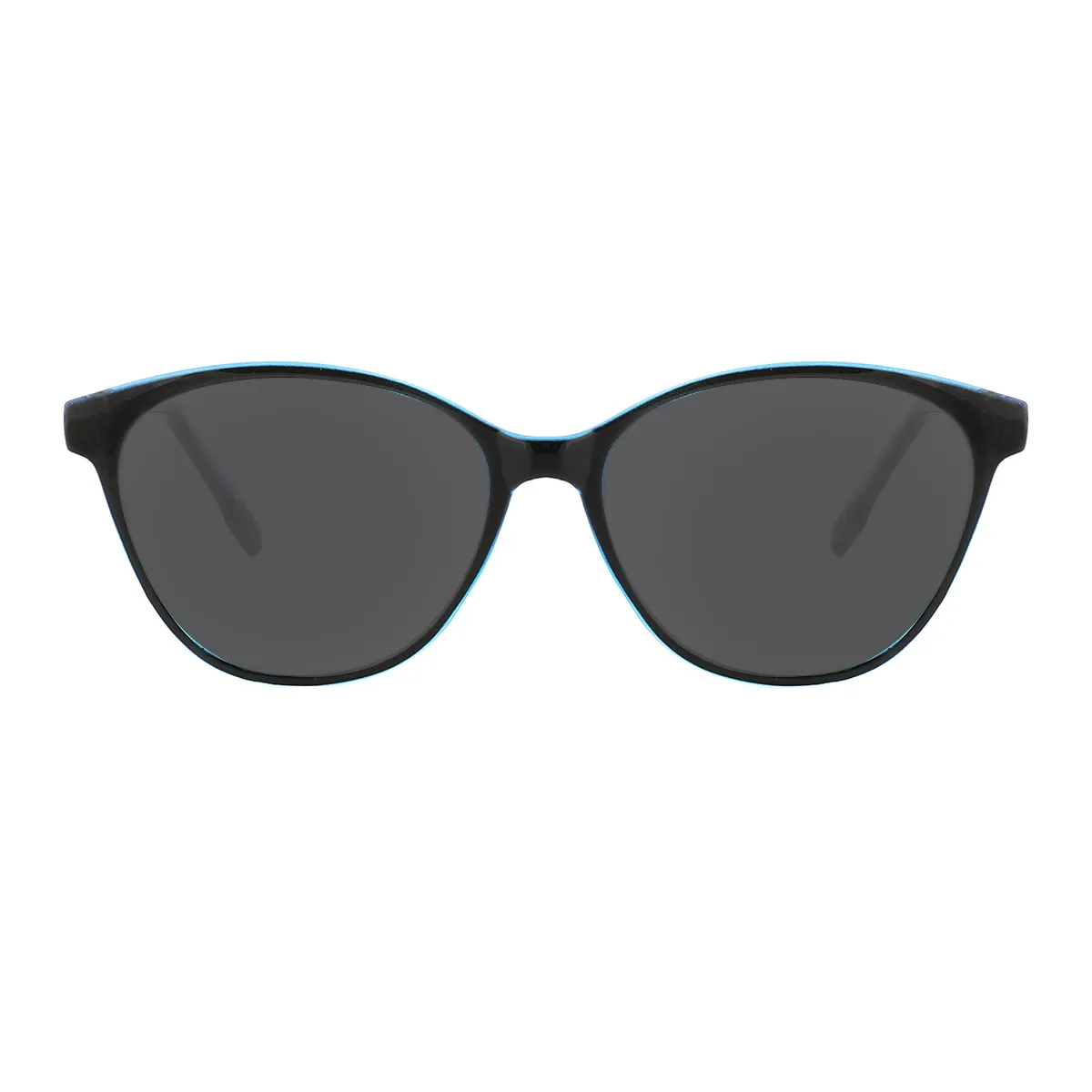 Classic Oval Transparent-Black  Sunglasses for Women