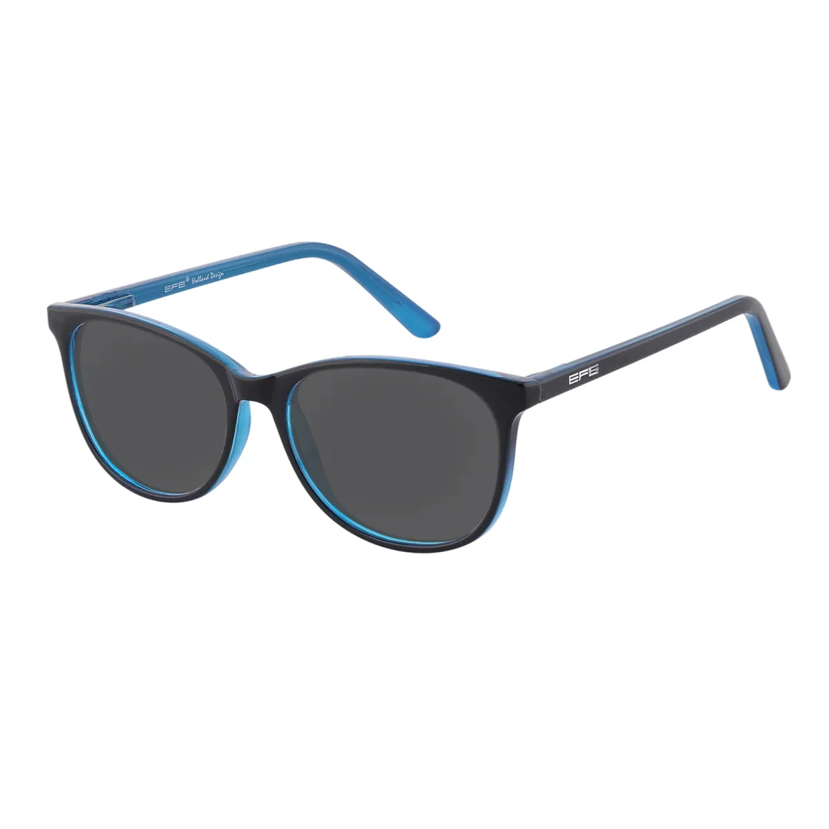 Finney - Oval Blue Sunglasses for Men & Women