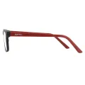 Kirkland - Rectangle Black-Red Sunglasses for Men & Women