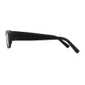 Kuhn - Rectangle Black Sunglasses for Men & Women