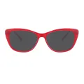 Angelina - Cat-eye Red Sunglasses for Women