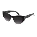 Laurel - Cat-eye Black Sunglasses for Women