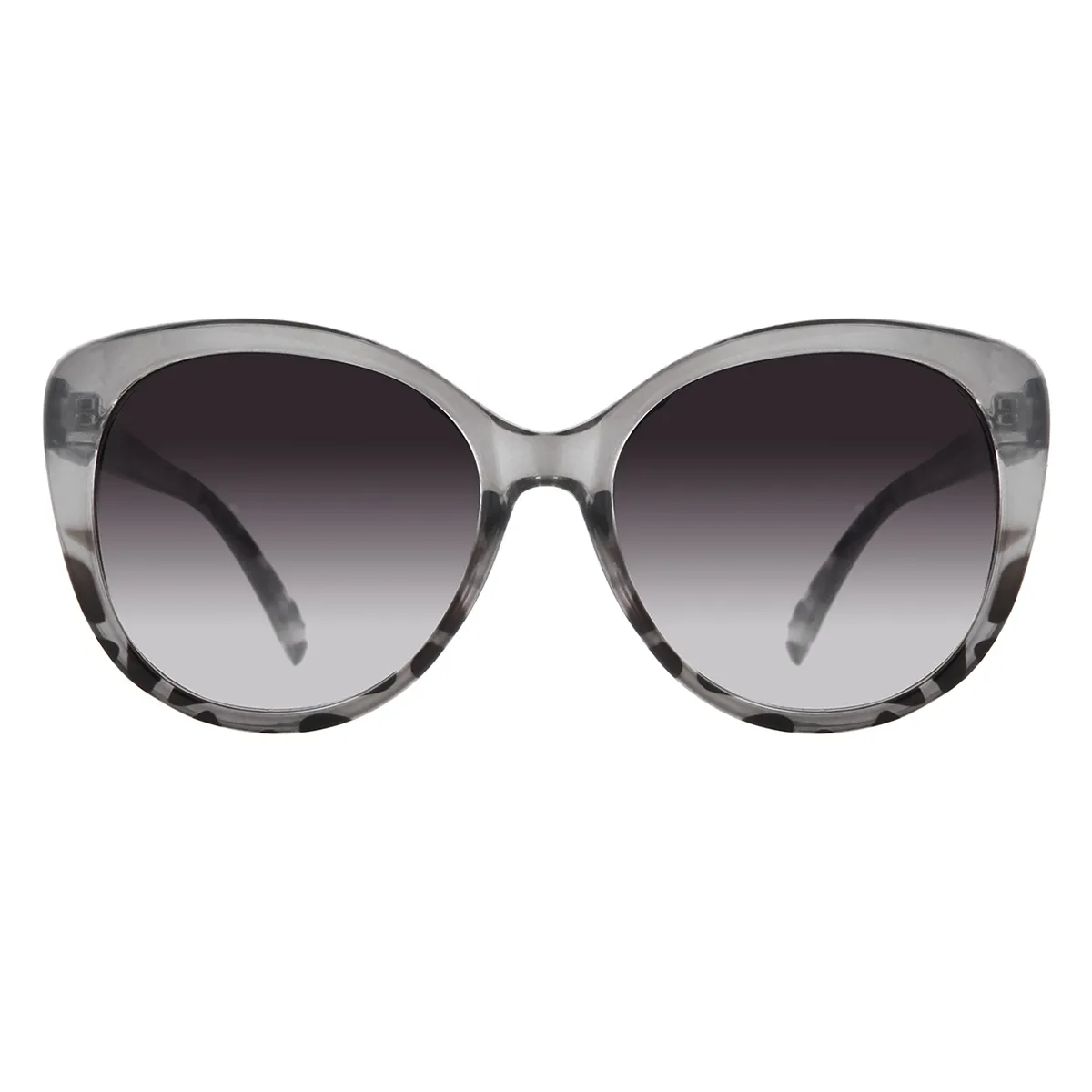 Fashion Cat-eye Transparent-Gray  Sunglasses for Women