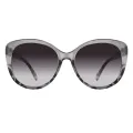 Marilyn - Cat-eye Transparent-Gray Sunglasses for Women
