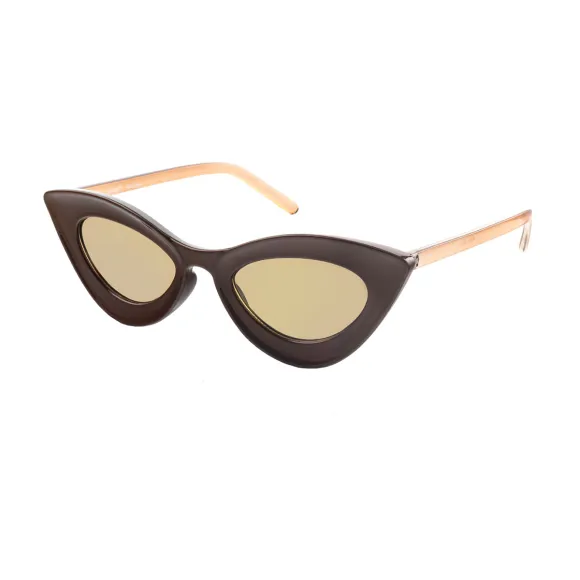 cat-eye brown sunglasses