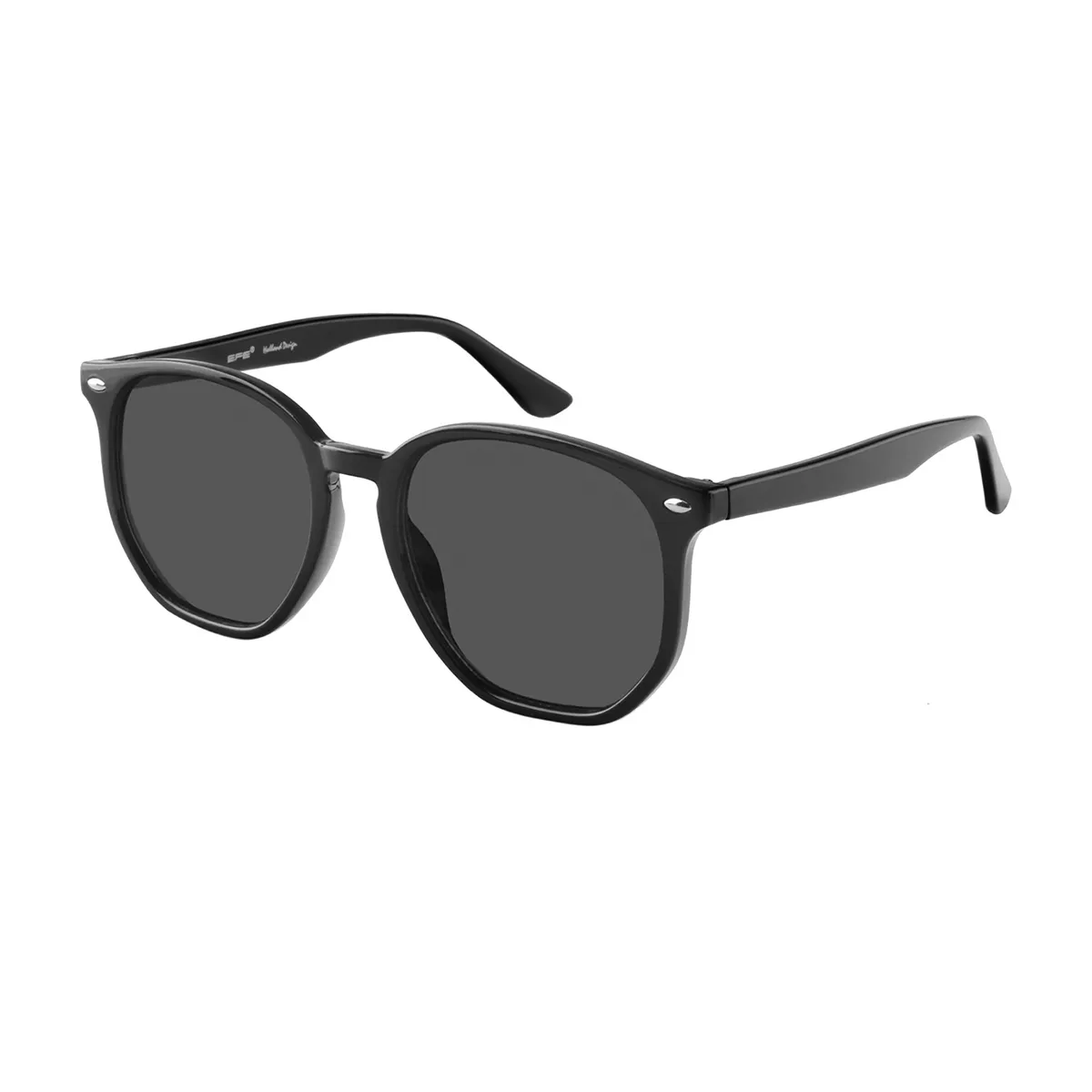 Lara - Square Black Sunglasses for Women