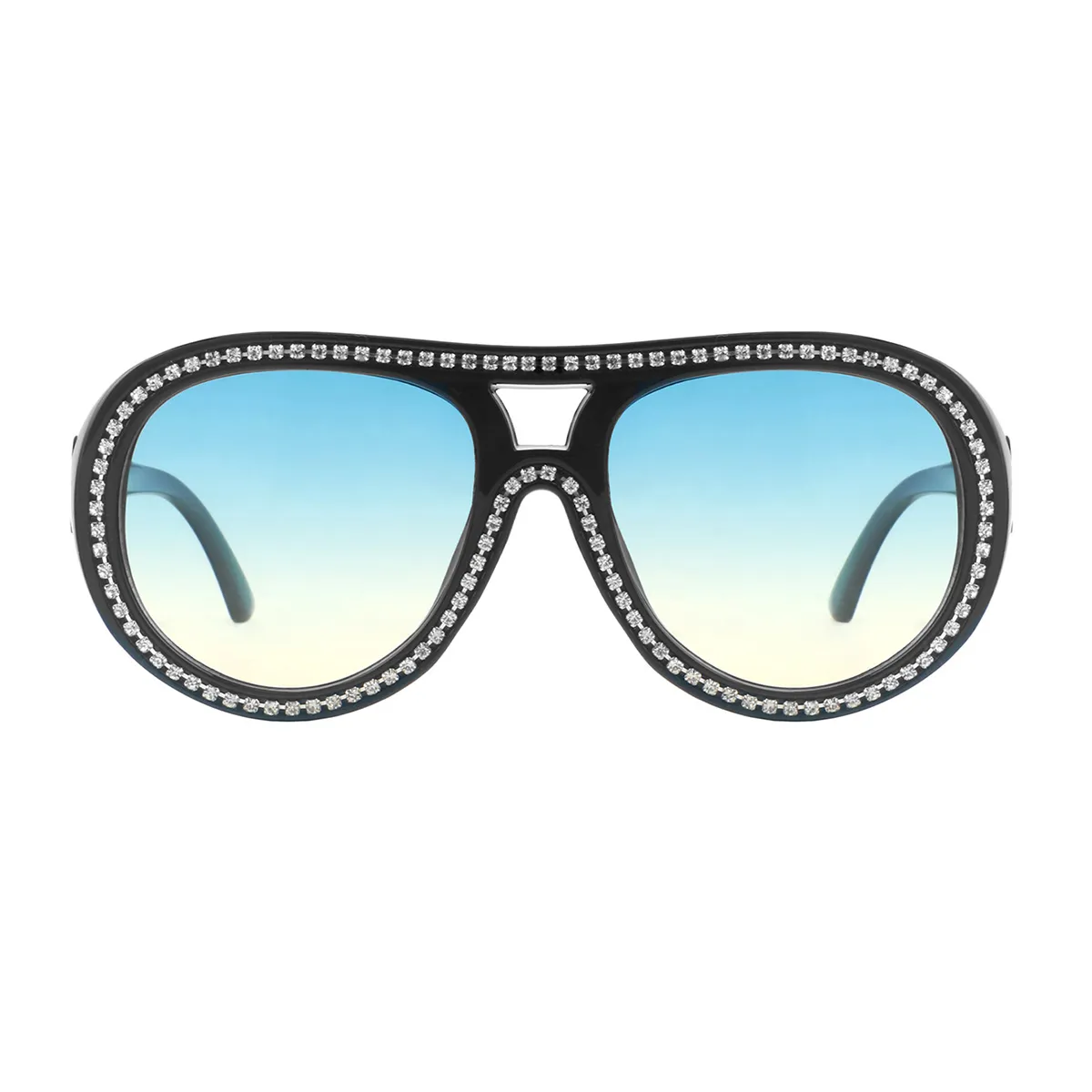 Fashion Aviator Black  Sunglasses for Women
