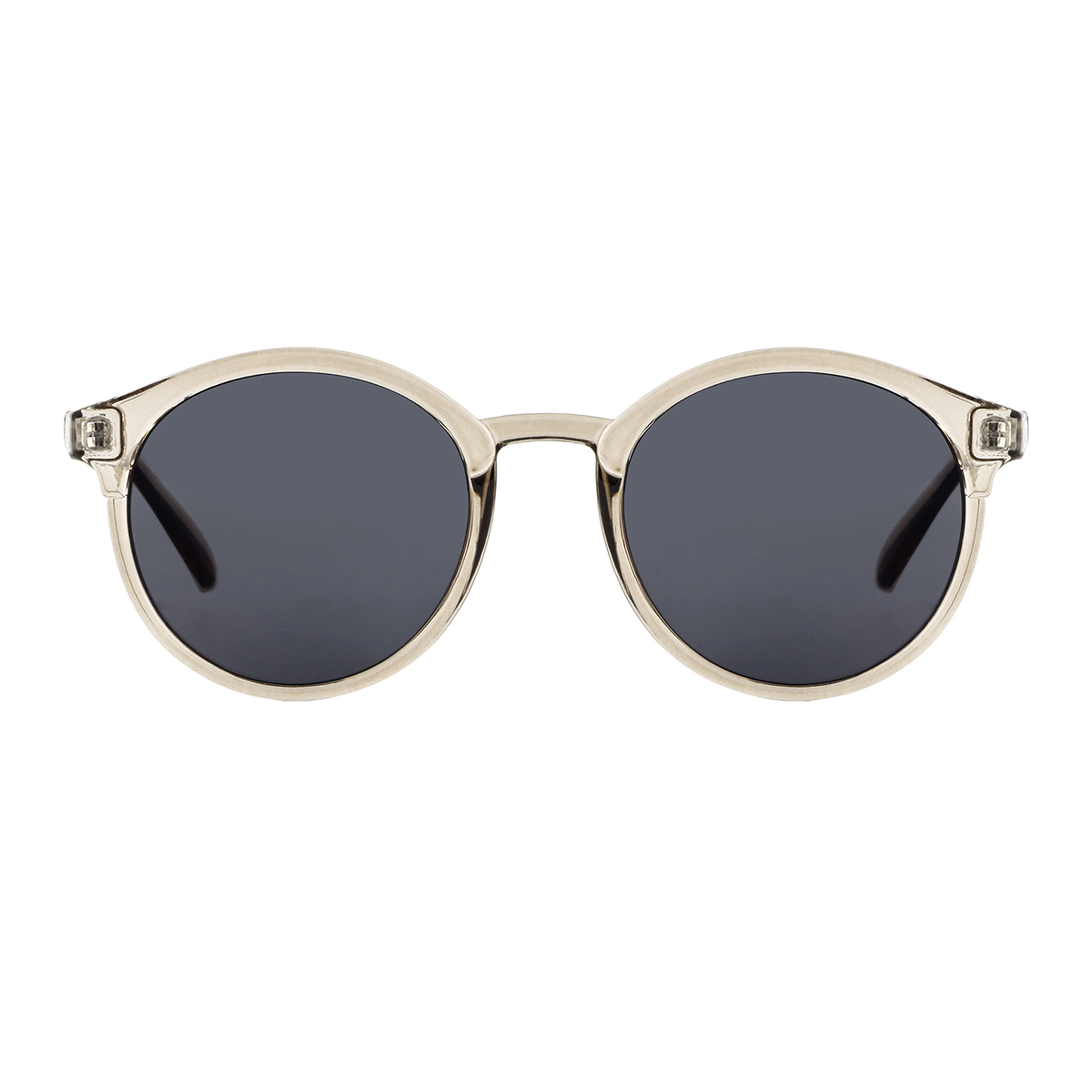 round clear-amber sunglasses